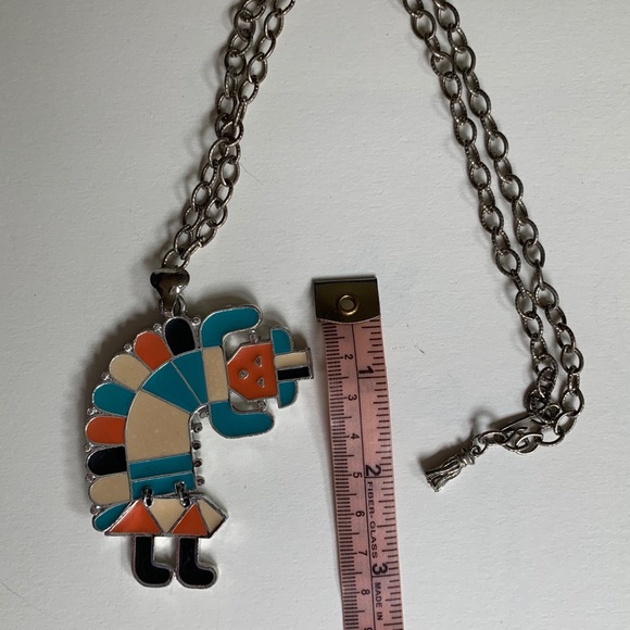 Vintage Rainbow Man 70s Enamel Pendant - Picture 6 of 8